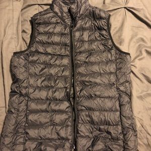 Women’s black down vest